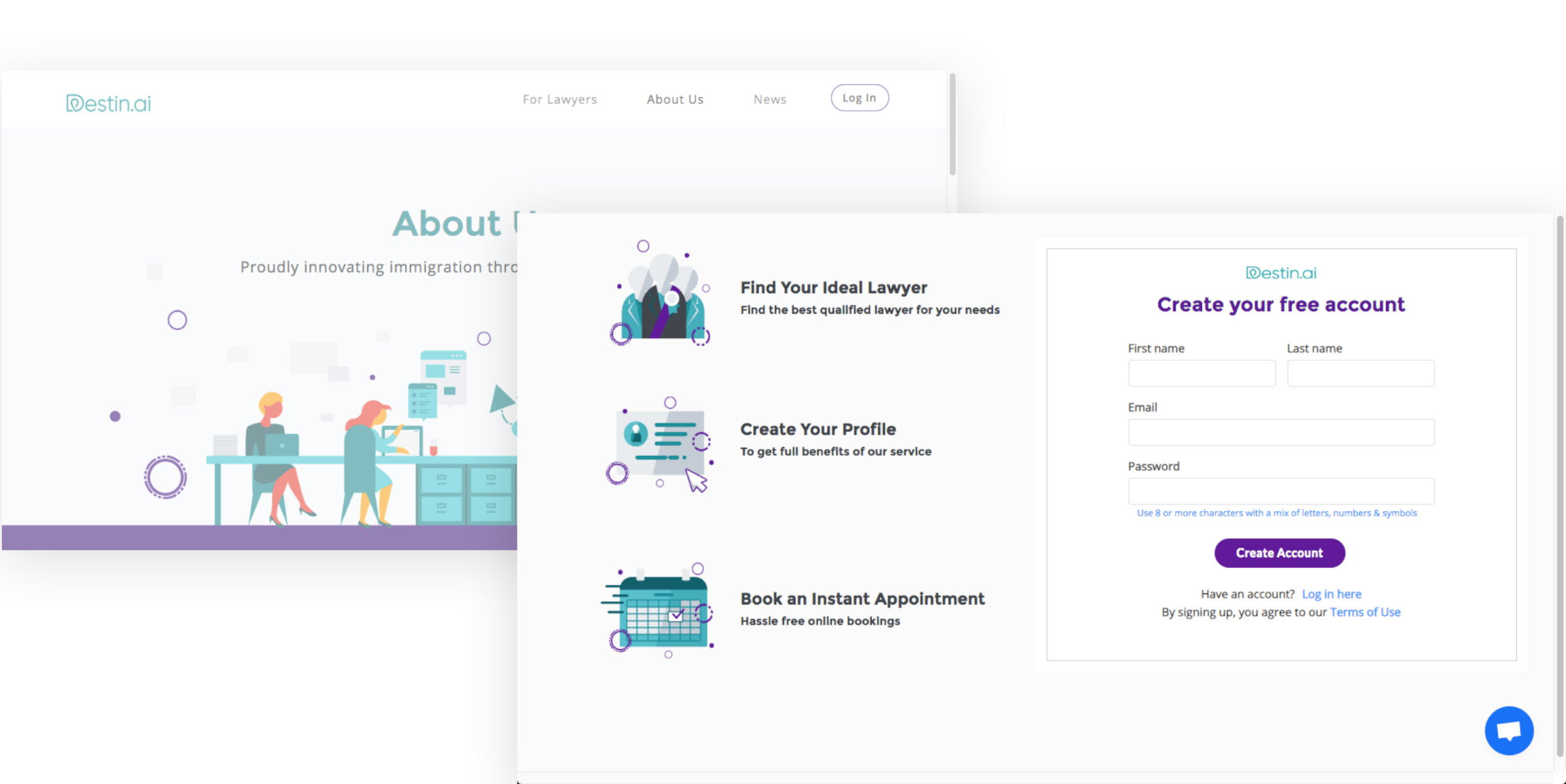 Destin.ai final brand illustration