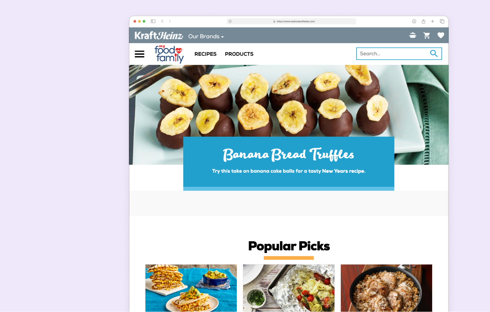 What's Cooking before redesign